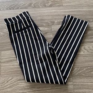 Striped High Waisted Skinny Ankle Pants 🦓
